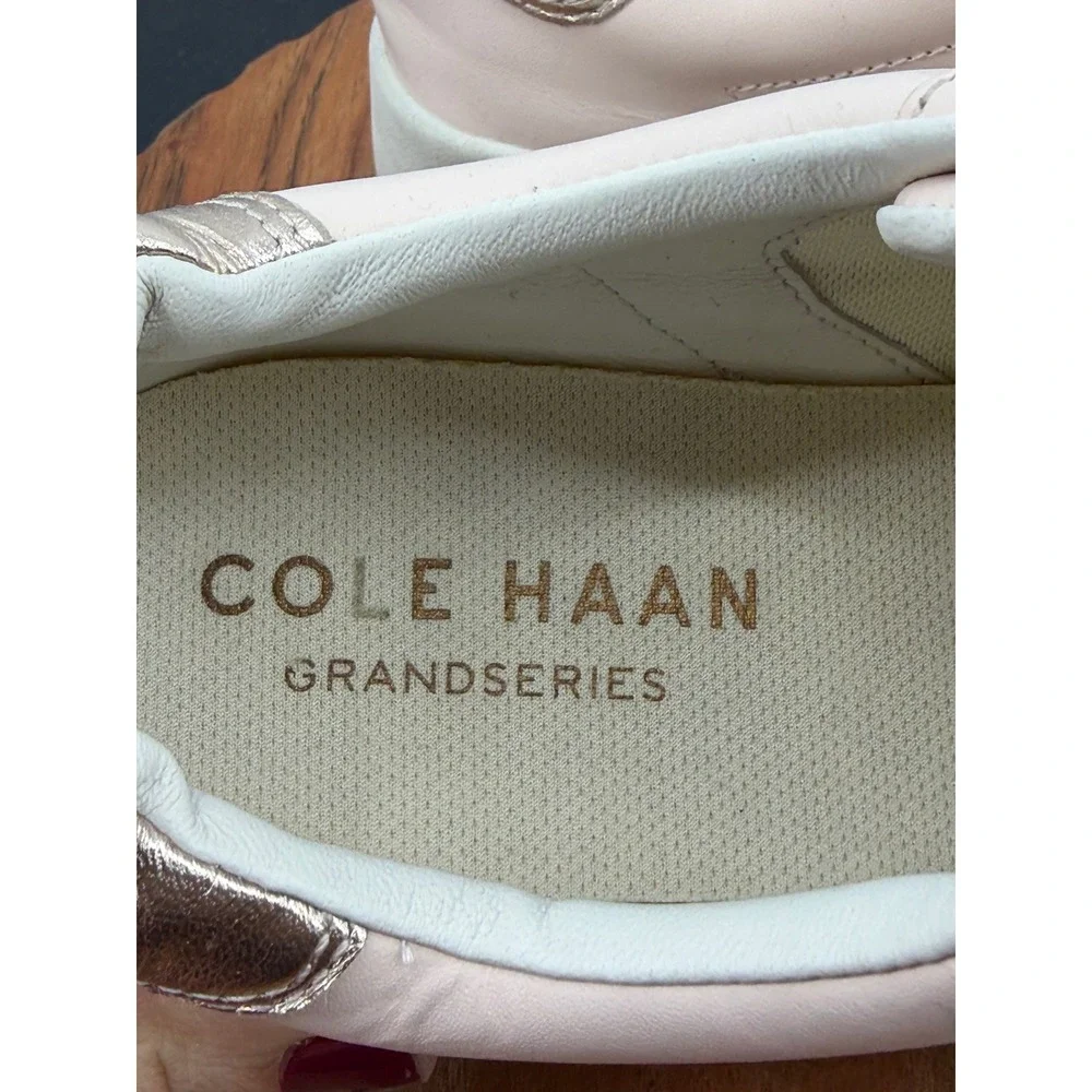 Cole Haan Grand GrandPrø Finalist Sneaker Women 7.5‎ Pink Leather Metallic